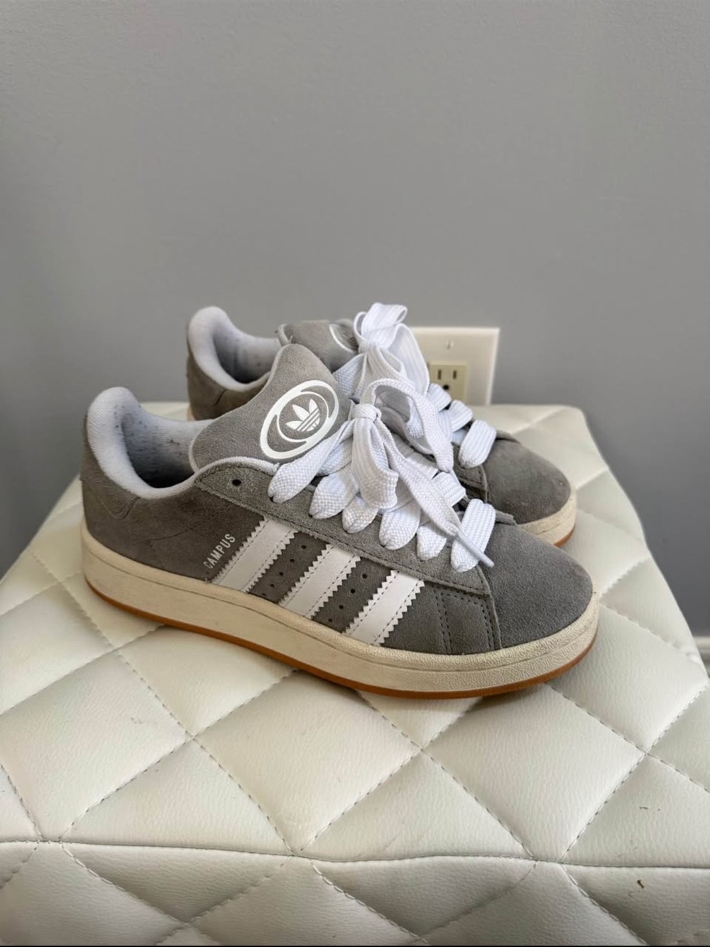 Adidas Campus 00s in Gray & White
